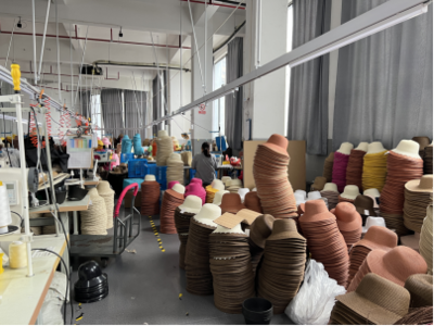 溫嶺新鄉賢“帽助·共富工坊” 戴好群眾共富帽，編織紡織材料小簾的致富夢